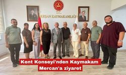 Kent Konseyi'nden Kaymakam Mercan'a ziyaret