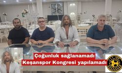 Çoğunluk sağlanamadı Keşanspor Kongresi yapılamadı