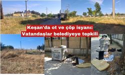 Keşan'da ot ve çöp isyanı: Vatandaşlar belediyeye tepkili