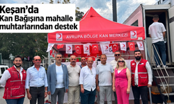 Keşan'da Kan Bağışına mahalle muhtarlarından destek