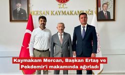 Mercan, Başkan Ertaş ve Pekdemir'i makamında ağırladı