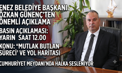 Enez Belediye Başkanı Günenç, basın açıklaması yapacak