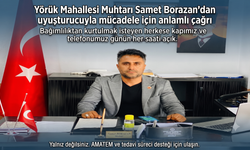 Samet Borazan'dan madde için anlamlı çağrı