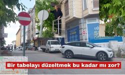 Bir tabelayı düzeltmek bu kadar mı zor?