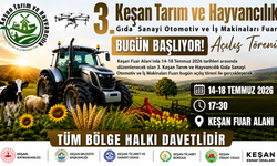 3. Keşan Tarım Fuarı bugün başlayacak