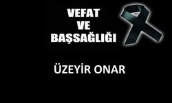 Üzeyir Onar vefat etti
