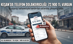 Telefon alışverişten 72 bin 900 TL dolandırıldı