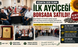İlk ayçiçeği ürünü borsada satışa çıkarıldı