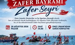 Enez’de zafer seyri coşkusu: “Bayrağını alan sahile gelsin”
