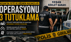 Keşan'da FETÖ ve göçmen kaçakçılığı operasyonu: 3 tutuklama
