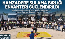 Hamzadere Sulama Birliği yeni araçlarla güçlendirildi