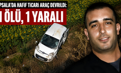 Yoldan çıkan hafif ticari araç takla attı: 1 ölü, 1 yaralı