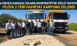Altınyazı Karasaz Sulama Kooperatifi'ne güçlü takviye