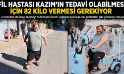 Kazım'ın tedavi olabilmesi için 82 kilo vermesi gerekiyor