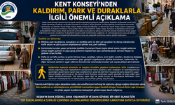 Kaldırım, park ve duraklarla ilgili önemli açıklama