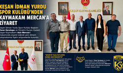 Keşan İdman Yurdu Spor Kulübü'nden Kaymakam Mercan'a ziyaret