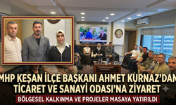 Ahmet Kurnaz’dan Ticaret ve Sanayi Odası’na ziyaret