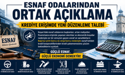 Esnaf odalarından ortak açıklama