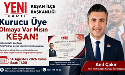 Yeni Parti Keşan İlçe Başkanlığı’ndan kurucu üye çağrısı