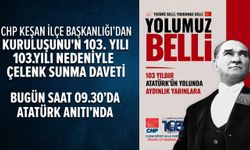 CHP'den 103. yılı nedeniyle çelenk sunma daveti