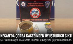 Keşan'da çorba kasesinden madde çıktı