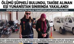 Eşini öldüren kadın Yunanistan sınırında yakalandı