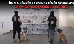 İpsala Gümrüğü'nde 387 Kilogram Skunk ele geçirildi
