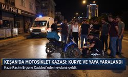 Motosikletli kurye yayaya çarptı: 2 yaralı