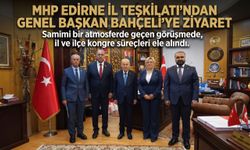 MHP Edirne İl Teşkilatı’ndan Genel Başkan Bahçeli’ye ziyaret