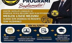 Esnaf Odası'ndan Meslek Lisesi telafi programı