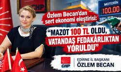 Becan; “Mazot 100 TL oldu, vatandaş fedakârlıktan yoruldu”