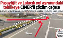Paşayiğit ve Lalacık yol ayrımındaki tehlikeye çözüm çağrısı
