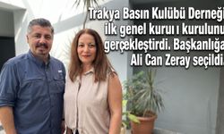 Trakya Basın Kulübü Derneği genel kurulunu gerçekleştirdi