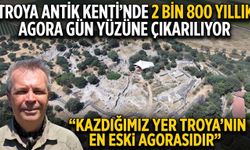 Troya Antik Kenti'nde agora gün yüzüne çıkarılıyor
