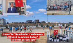 “Uçurtmalar vurulmasın, gökyüzü çocuklara kalsın” etkinliği