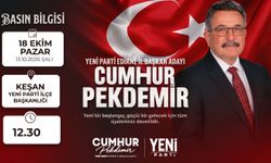 Cumhur Pekdemir,yarın adaylığını Keşan'da da açıklıyor!