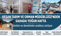 Keşan Tarım ve Orman Müdürlüğü'nden sahada yoğun hafta