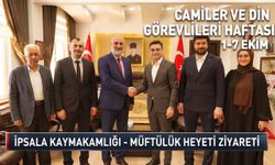 İpsala Müftülüğü'nden Kaymakam Güzel'e anlamlı ziyaret