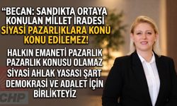 Becan: “Millet iradesi siyasi pazarlıklara konu edilemez!”