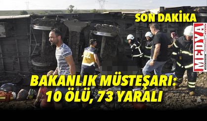 Tekirdağ'da yolcu treninin 5 vagonu devrildi: 10 ölü, 73 yaralı