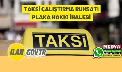 Yalova'da taksi plakaları tahsis edilecek