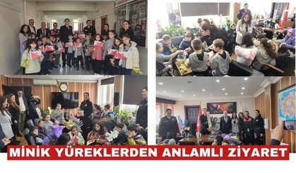 Minik yüreklerden anlamlı ziyaret