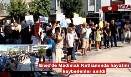 Enez’de Madımak Katliamında hayatını kaybedenler anıldı
