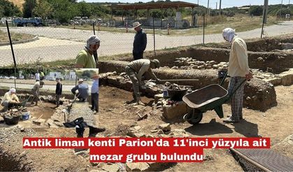 Parion'da 11'inci yüzyıla ait mezar grubu bulundu