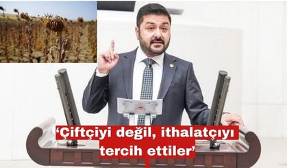 Yazgan ‘Çiftçiyi değil, ithalatçıyı tercih ettiler’