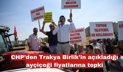 CHP’den açıklanan  ayçiçeği fiyatlarına tepki