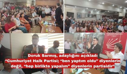 Doruk Sarmış, CHP İlçe Başkanlığı’na adaylığını açıkladı