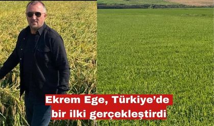 Ekrem Ege, Türkiye’de bir ilki gerçekleştirdi