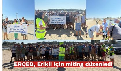 ERÇED, Erikli için miting düzenledi