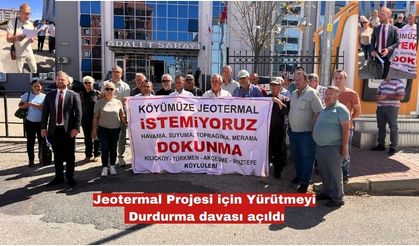 Jeotermal Projesi için Yürütmeyi Durdurma davası açıldı